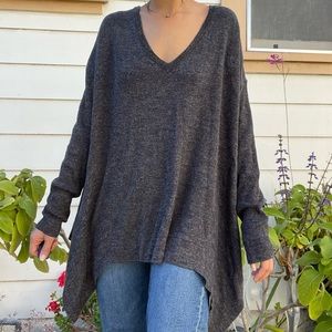 allsaints asymmetrical sweater